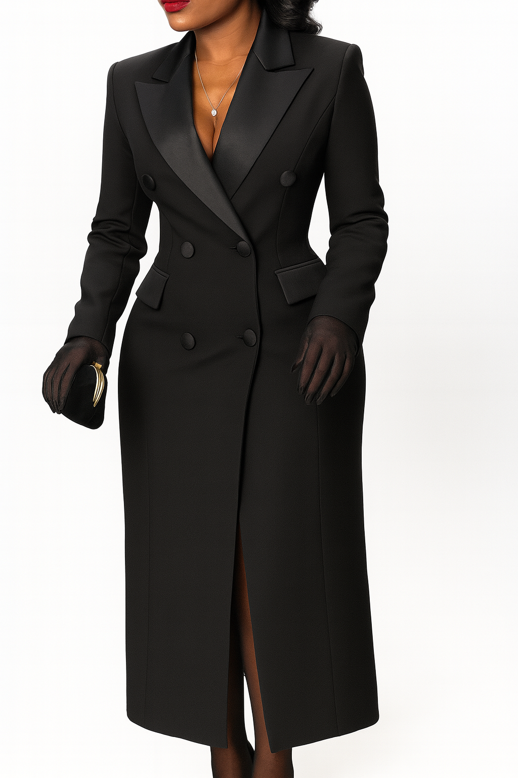 Moderner Office-Look Zweireihiger Blazer