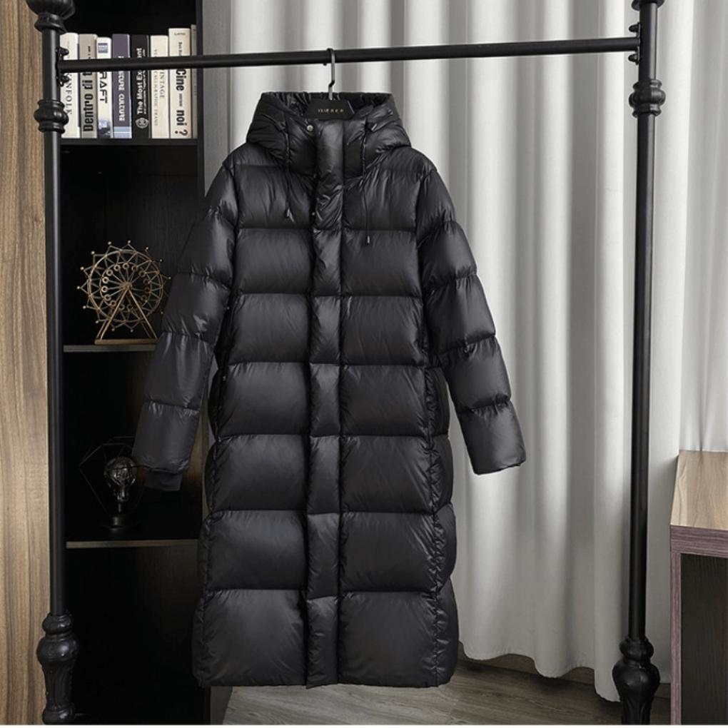 Warme, wasserabweisende Daunen-Winterjacke für Damen
