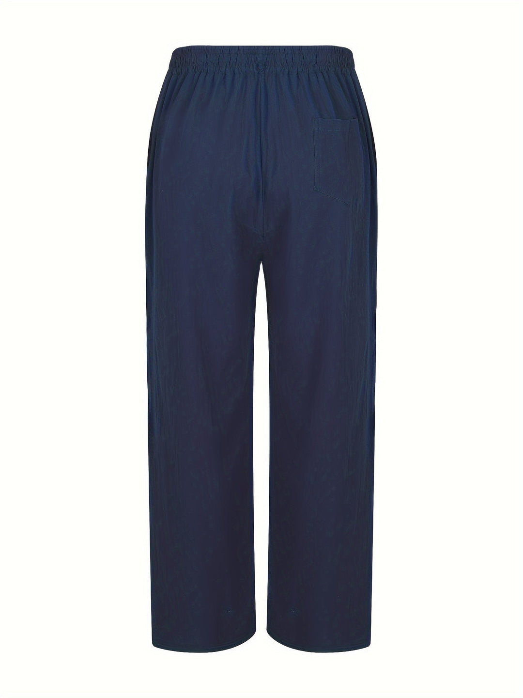 Herren Leinenhose mit elastischem Bund und Taschen für den Sommer