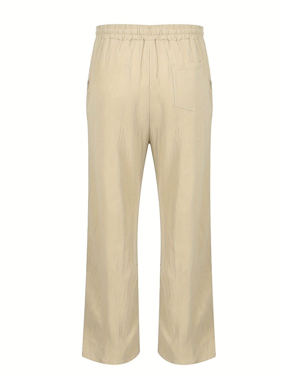 Herren Leinenhose mit elastischem Bund und Taschen für den Sommer