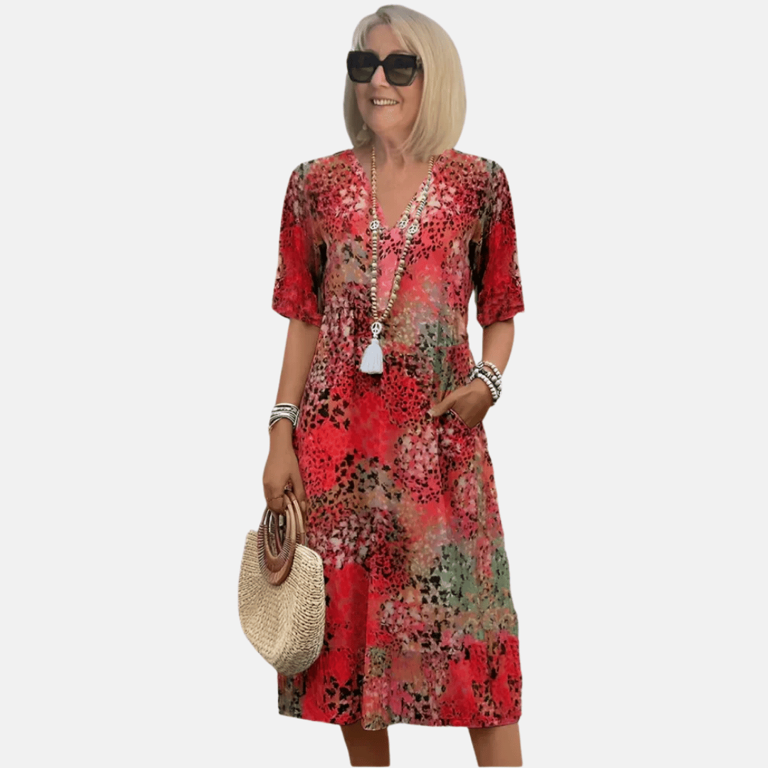 Locker sitzendes Sommer-Freizeitkleid