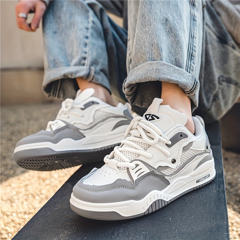 Herren Sneaker mit Schnürverschluss und Colorblock-Design