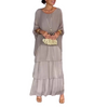 Damen Sommer-Maxikleid mit Rundhalsausschnitt