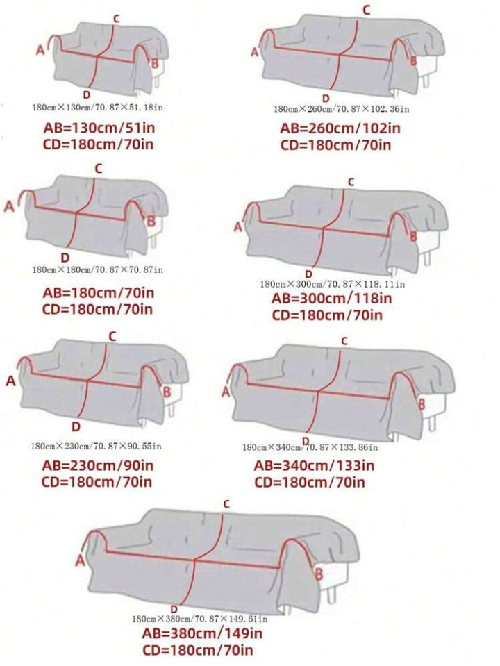 Chenille-Sofahandtuch im Bohemian-Stil