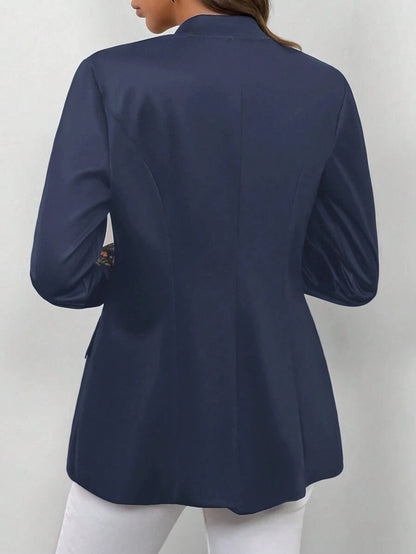 Damenblazer mit Blumenmuster und Knöpfen für den Sommer