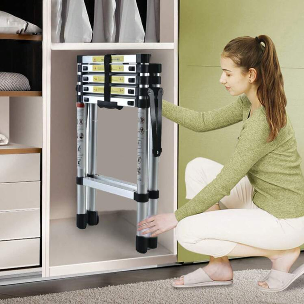 6 ft + 7 ft Aluminium-Teleskopleiter