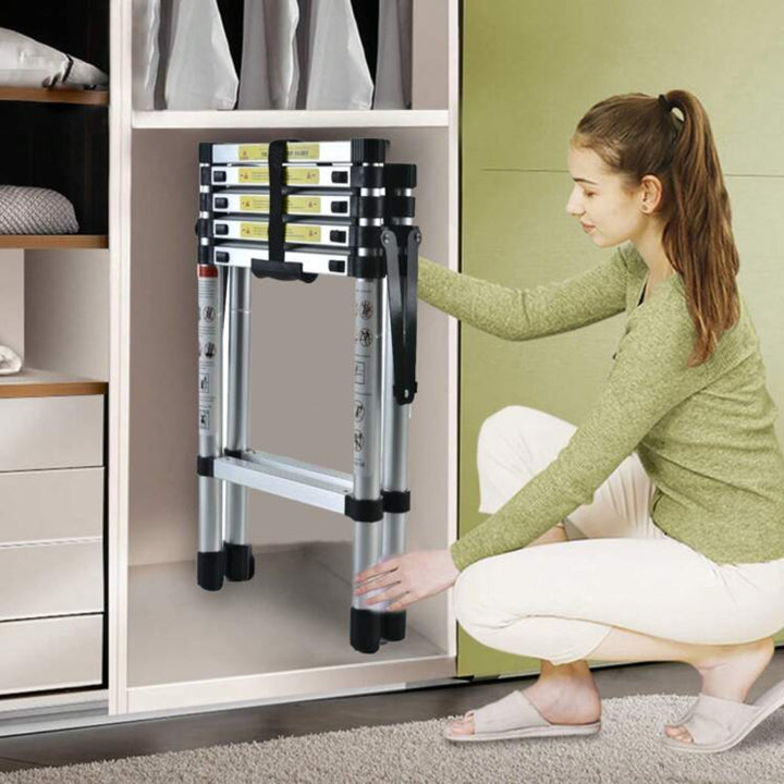 6 ft + 7 ft Aluminium-Teleskopleiter