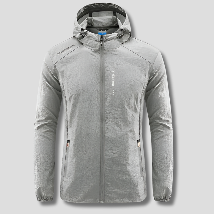 Ultraleichte, wind- und sonnengeschützte Sommerjacke mit Kapuze für Herren