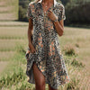 Sommer Minikleid für Damen mit Blumenmuster