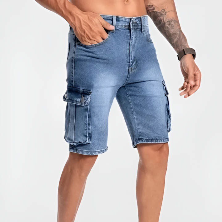 Herren-Jeans-Cargoshorts