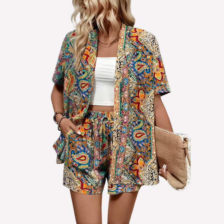 Damen Kimono-Shirt und Short
