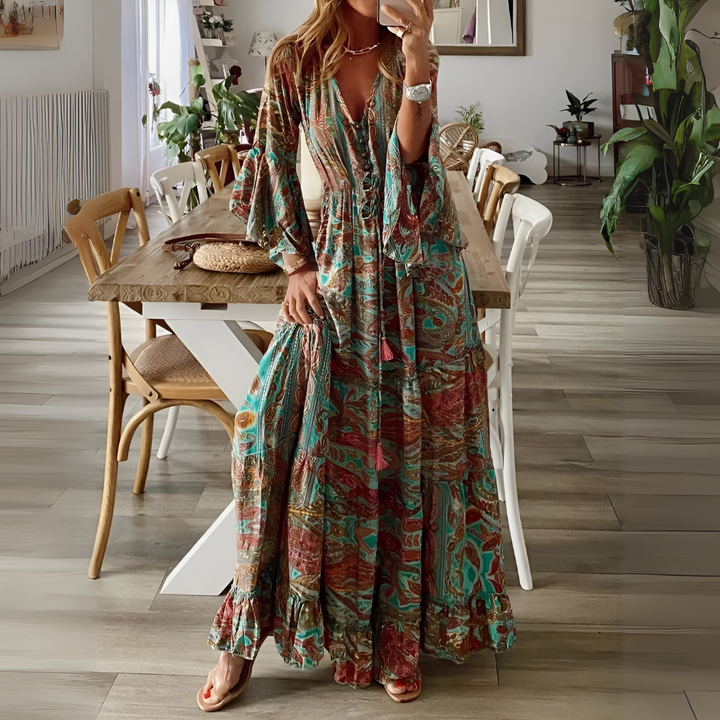 Bohemian Maxikleid für Damen