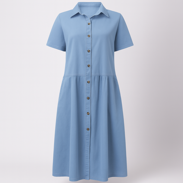 Geknöpftes Jeanshemdkleid für Damen