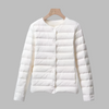 Kragenlose, tragbare Daunenjacke für Frühling und Winter