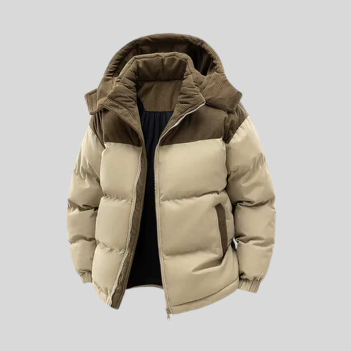 Isolierte Winterjacke mit Kapuze für Herren
