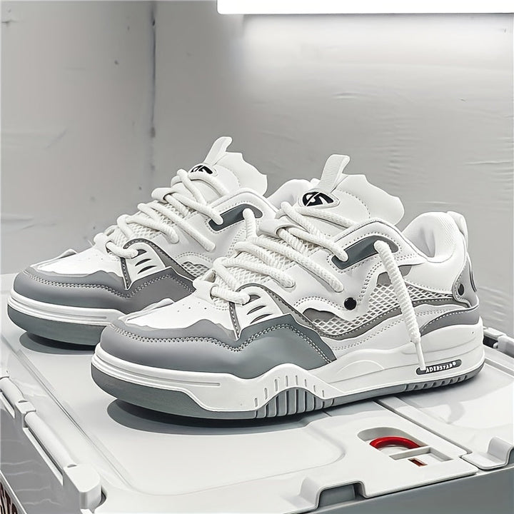 Herren Sneaker mit Schnürverschluss und Colorblock-Design