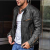 Max – Elegante und wasserabweisende Lederjacke für Herren