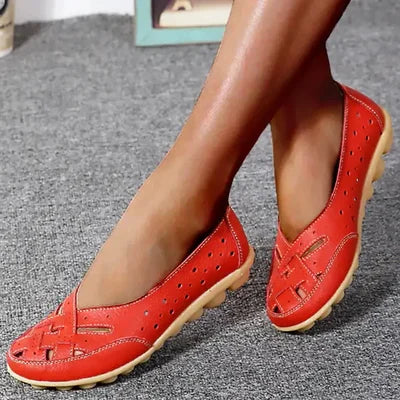 Damen Slip-On-Schuhe aus veganem Leder