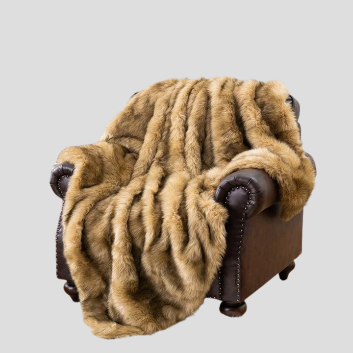 Luxuriöse Kunstfell-Decke