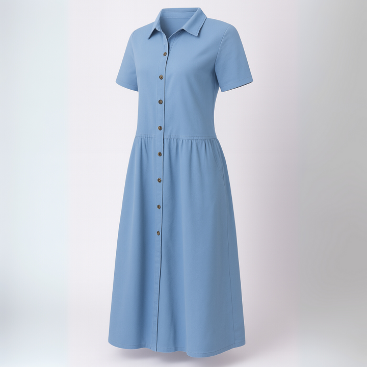 Geknöpftes Jeanshemdkleid für Damen