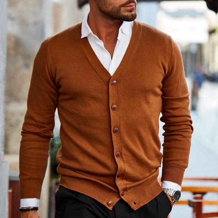 Herren Strickjacke  Klassischer Stil und hoher Tragekomfort
