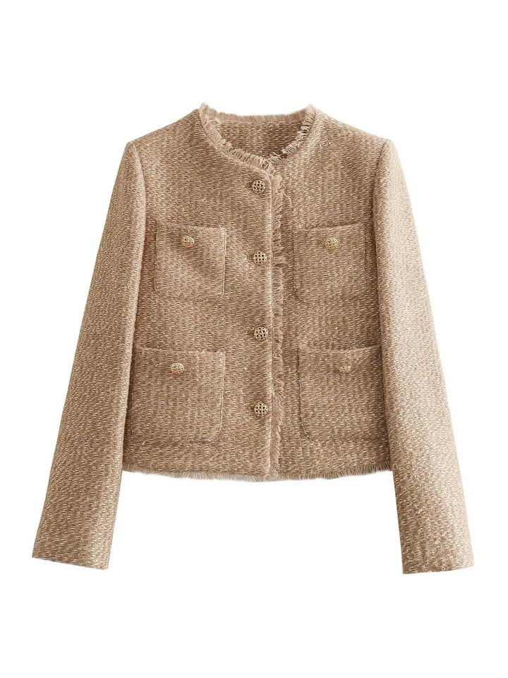Elegante, kurze Tweedjacke für Damen