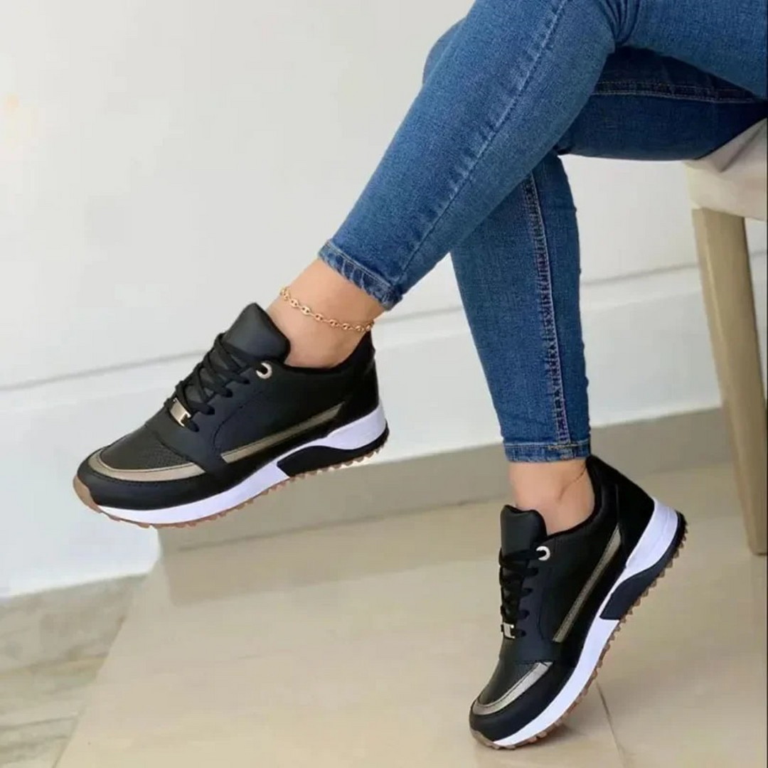 Damen Low-Top Sneakers mit Schnürverschluss