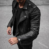 Herren-Bikerjacke aus Leder