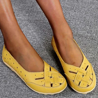 Damen Slip-On-Schuhe aus veganem Leder