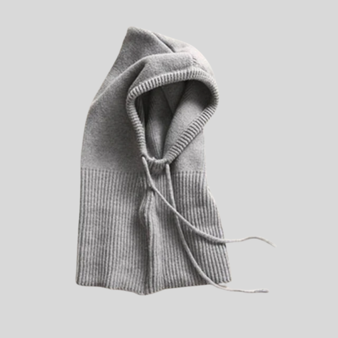 Gestrickter Winter-Hoodie mit Kapuze