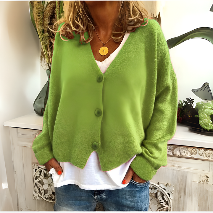 Damen-Strickjacke aus weichem Strick mit lockerer Passform