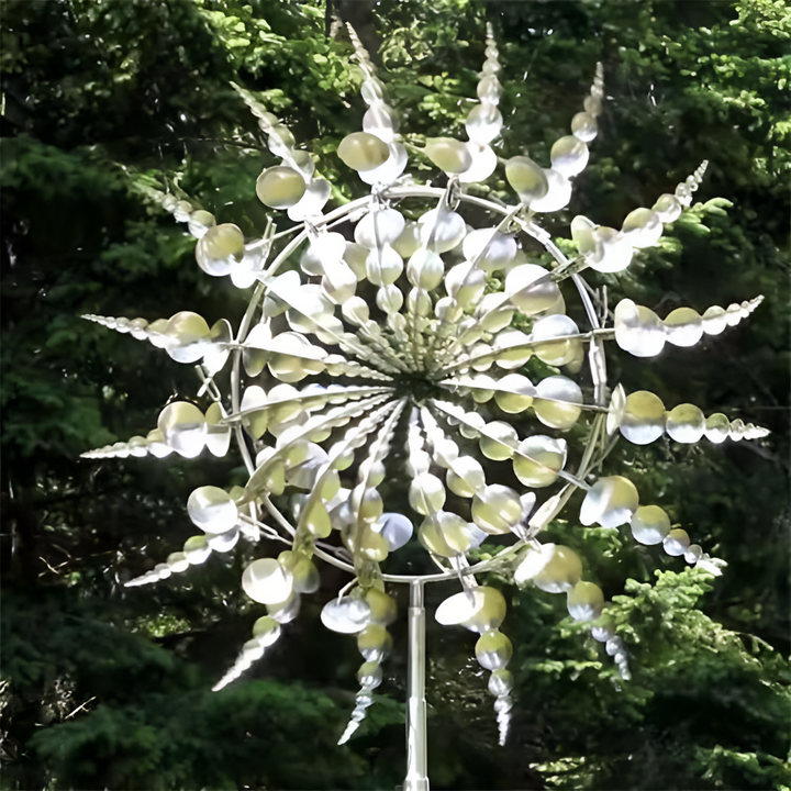 Neue rostfreie magische Metallwindmühle
