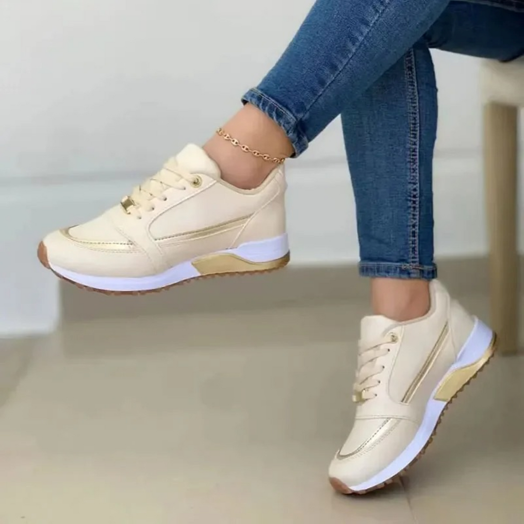 Damen Low-Top Sneakers mit Schnürverschluss