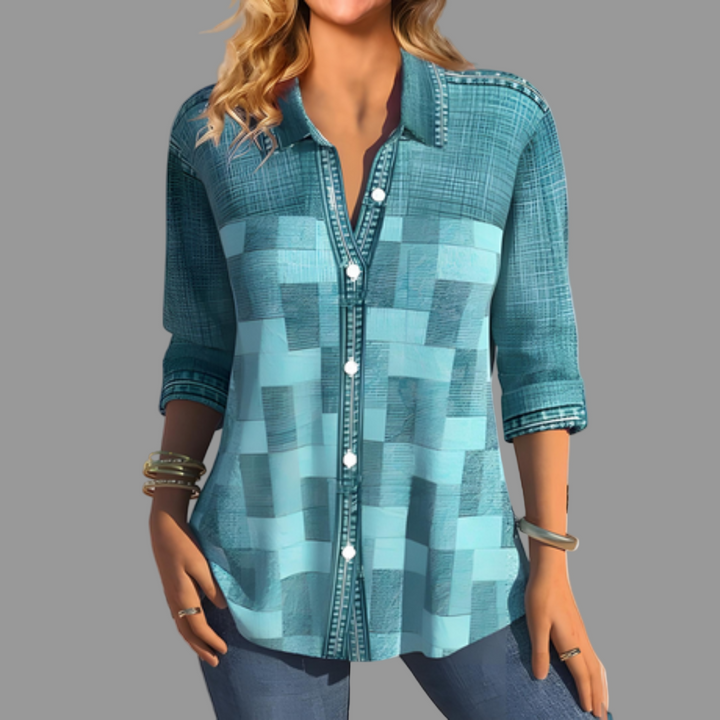 Damenbluse mit Knopfleiste