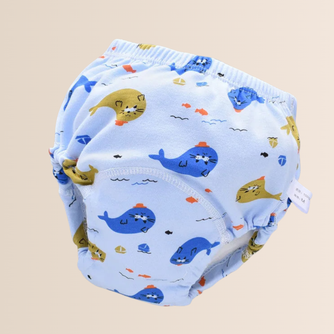 Wiederverwendbare 6-lagige Baumwoll-Baby-Trainingshosen