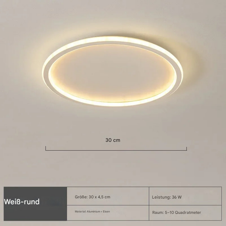 Nordische runde Deckenleuchte