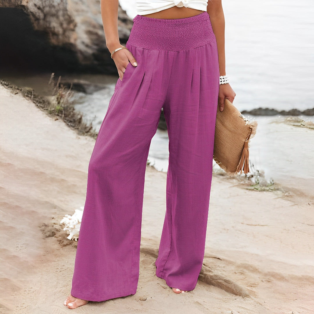 Damen Sommerhose mit weitem Bein