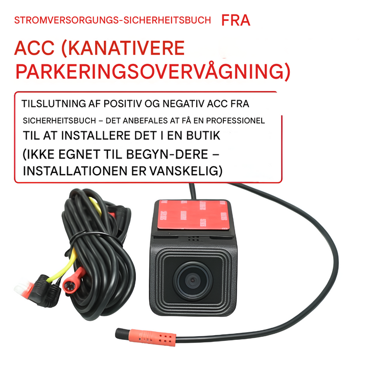 4K-WLAN-Dashcam mit GPS + Dual-Kamera