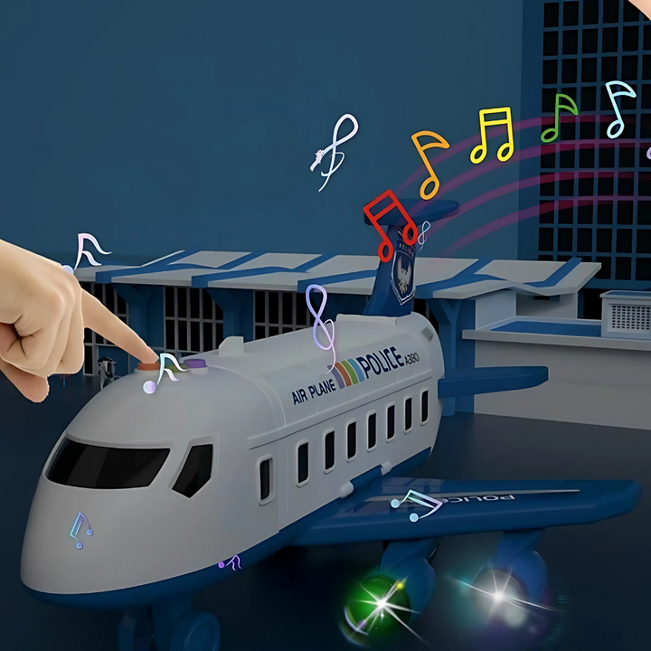 Verformbares Passagierflugzeug-Spielzeug mit Stauraum