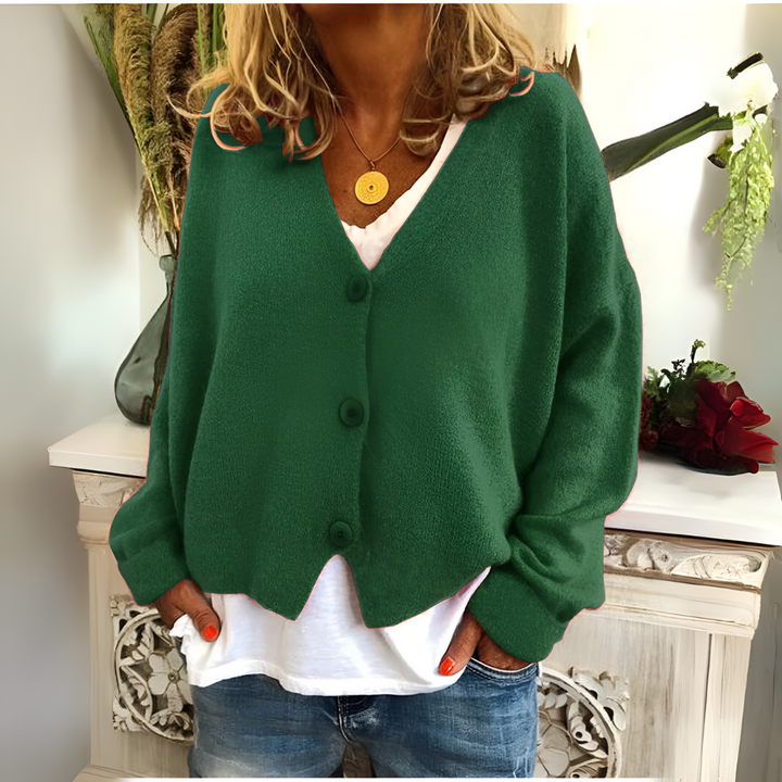 Damen-Strickjacke aus weichem Strick mit lockerer Passform