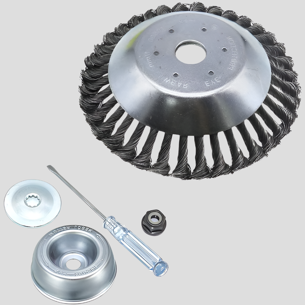 BlueCarbon Stahl-Unkrautbürste und Trimmer