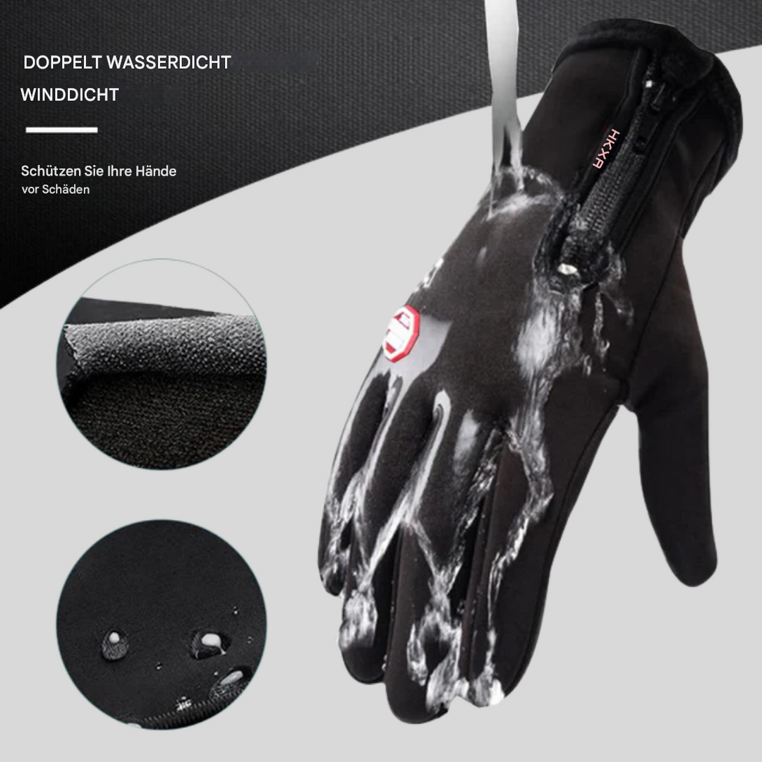 Beheizbare Winterhandschuhe zum Radfahren, Motorradfahren und Skifahren