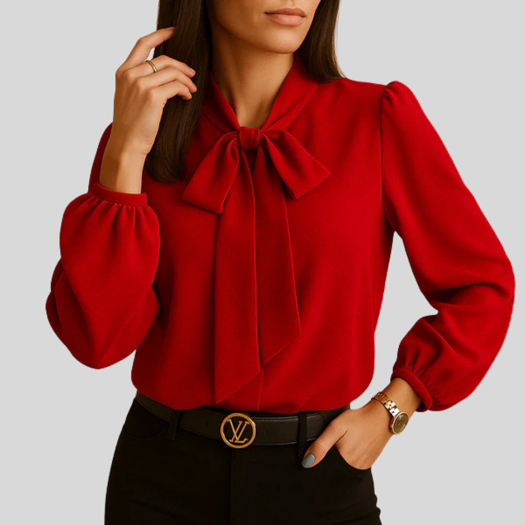 Bluse mit Schleifendetail für Damen