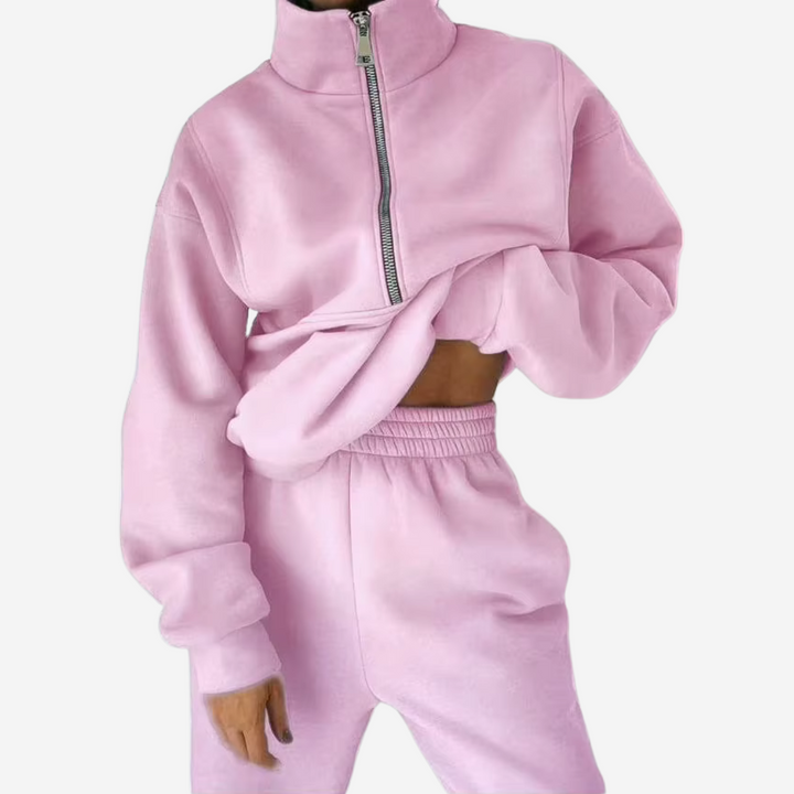 Zweiteiliger Trainingsanzug: Komfort und Stil perfekt aufeinander abgestimmt