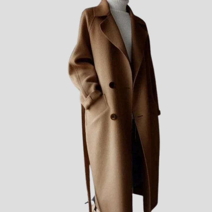 Langer Wollmantel für Damen