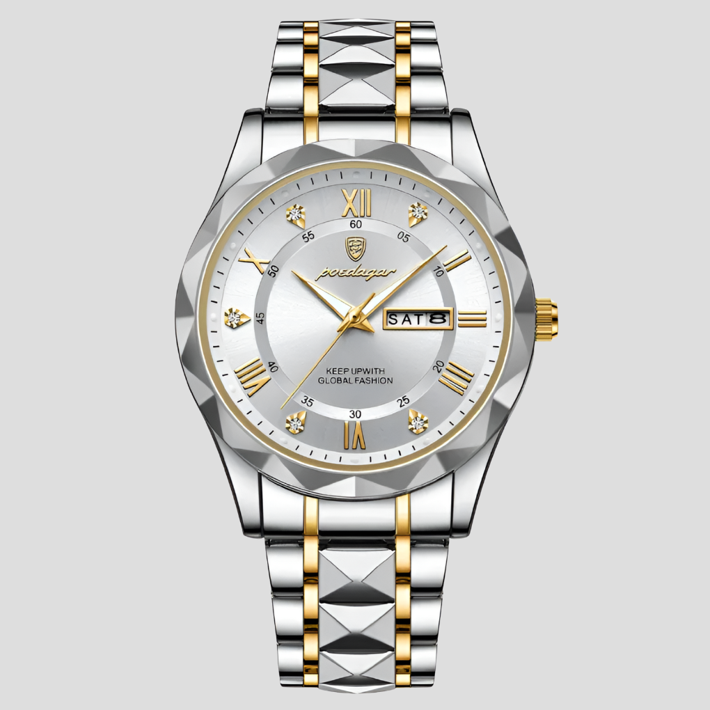 Luxuriöse Herrenuhr aus Edelstahl für den Geschäftsalltag