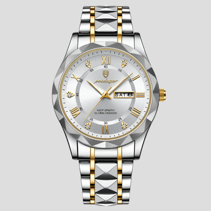 Luxuriöse Herrenuhr aus Edelstahl für den Geschäftsalltag