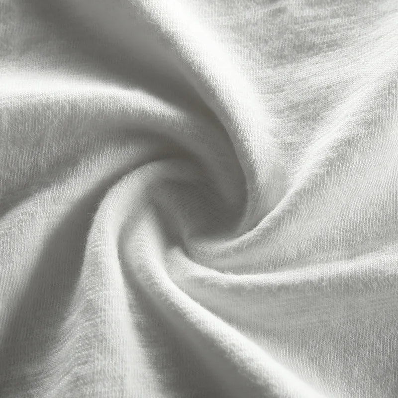 Vintage-Baumwollshirt mit langen Ärmeln und Rundhalsausschnitt