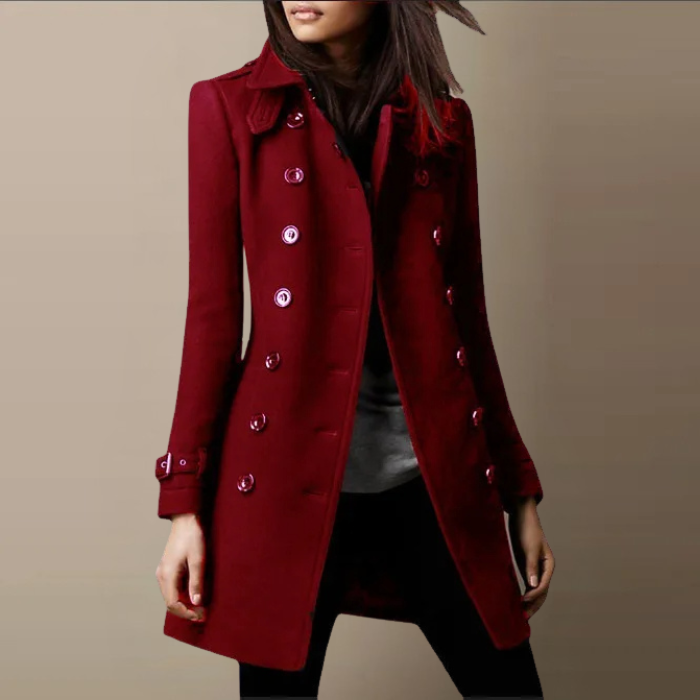 Eleganter, zweireihiger Damen-Trenchcoat