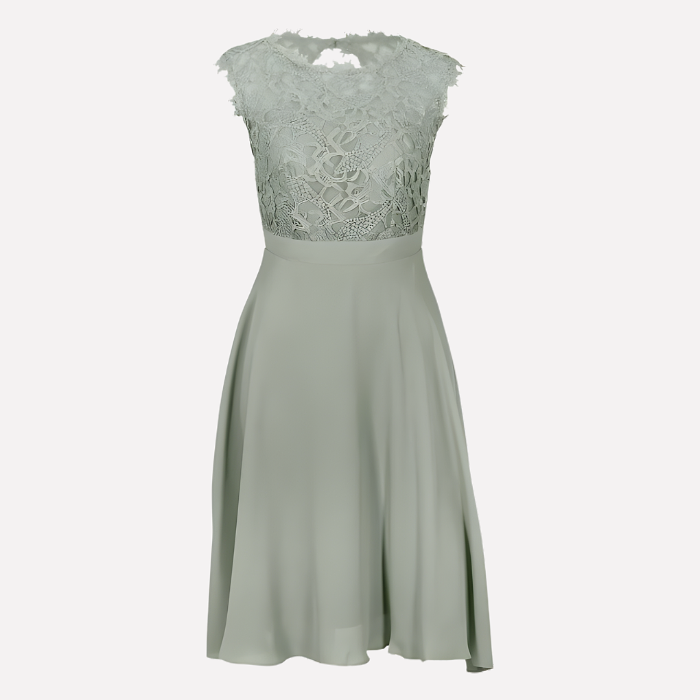 Damen Mini Kleid mit Spitze